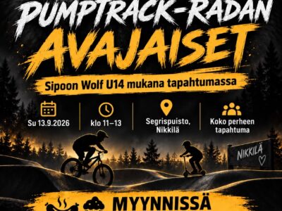 Wolf U14 mukana Nikkilän pumptrack-radan avajaisissa